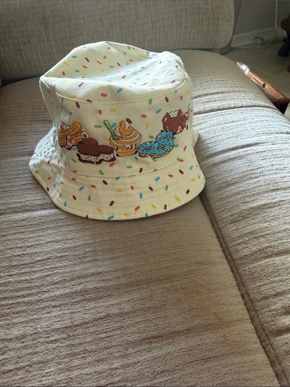 Disney’s Cream reversible Bucket Hat by SpiritColorful Sprinkle & Dessert